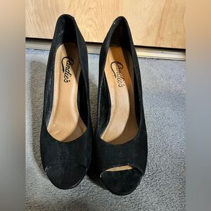 Candies Velvet Feeling High Heels, Size 8